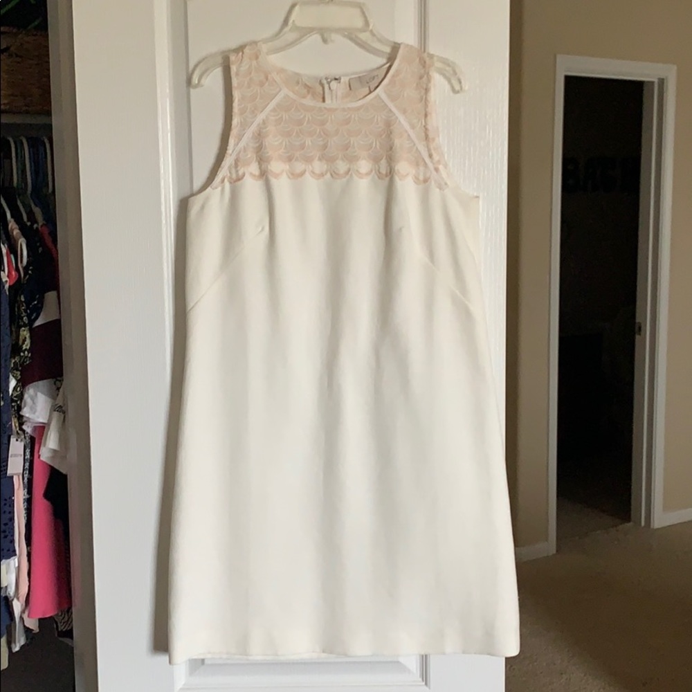 White, linen dress